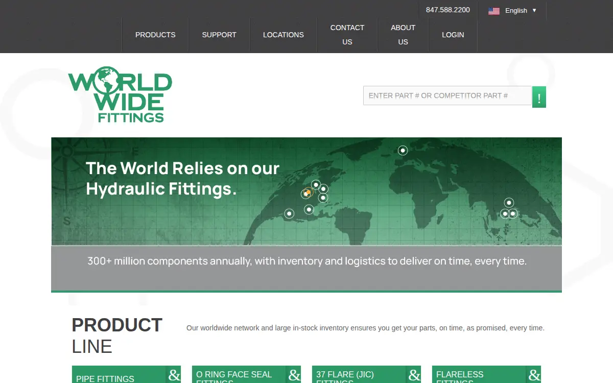 Homepage of World Wide Fittings INC