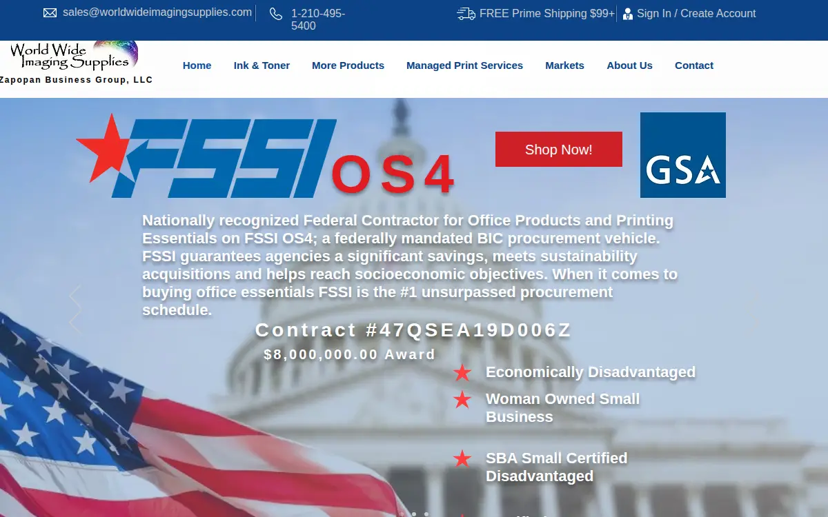 Homepage of Zapopan Business Group, LLC