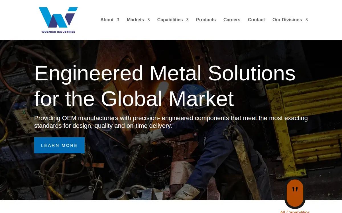 Homepage of Wozniak Industries INC