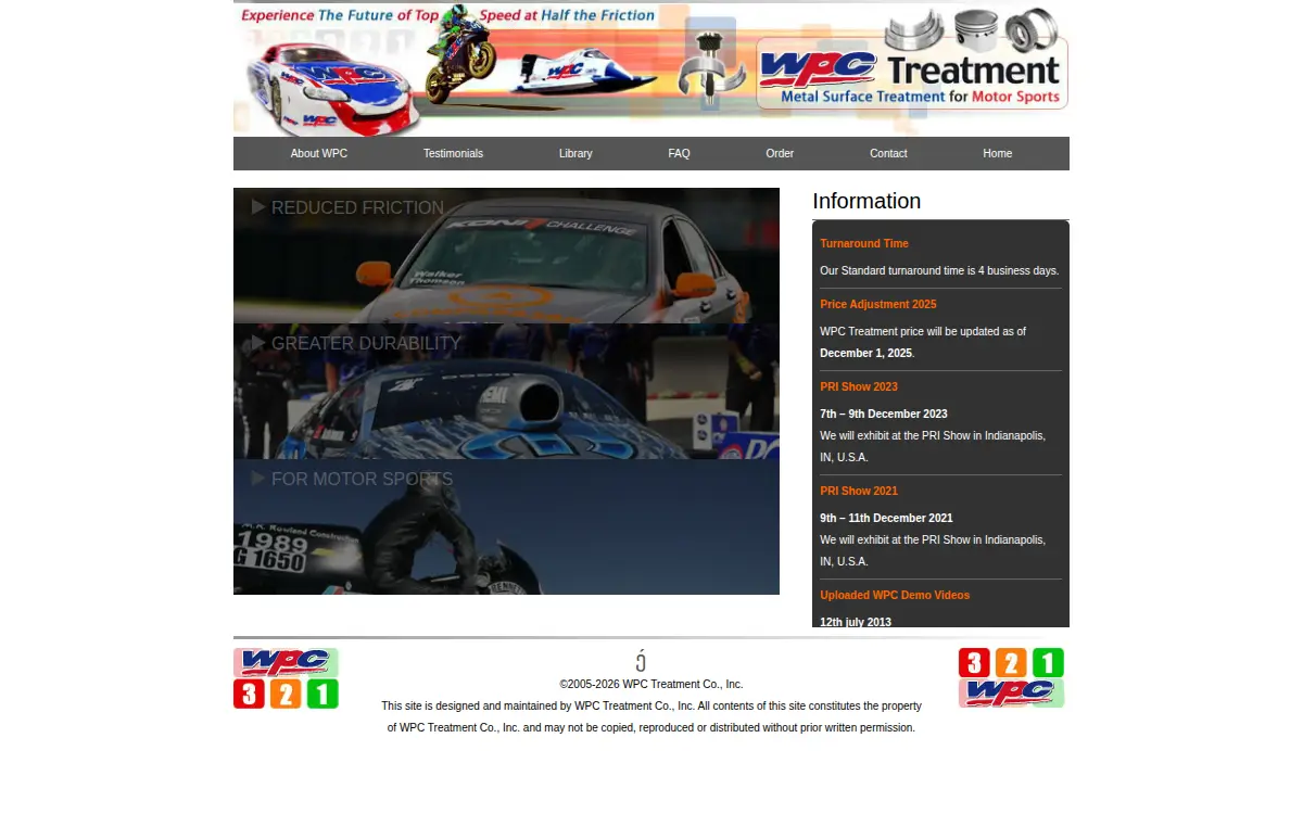 Homepage of Wpc Treatment Co., INC.