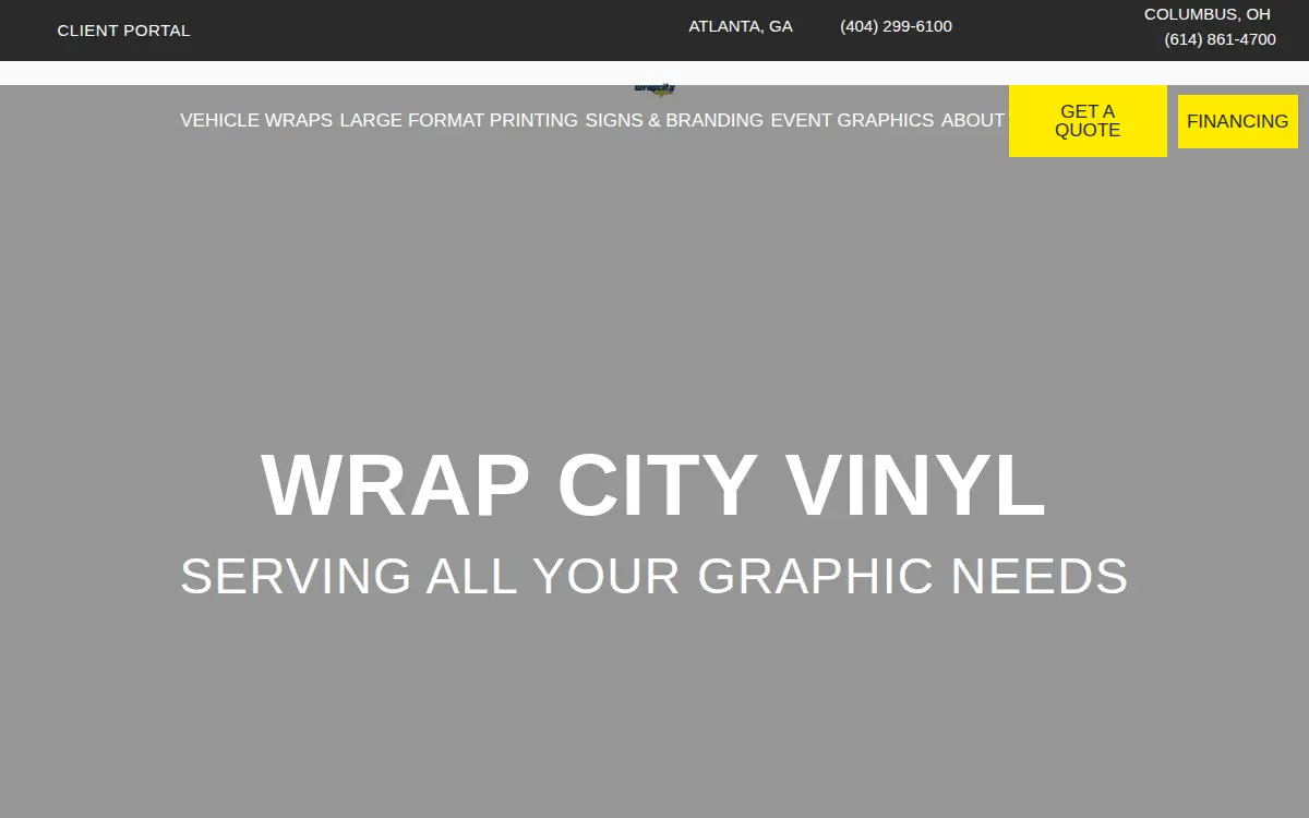 Homepage of Convoy Marketing, LLC