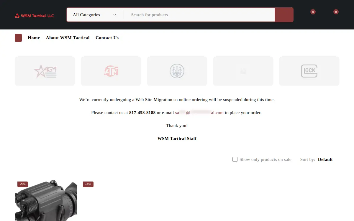 Homepage of Weapon Systems Machining LLC