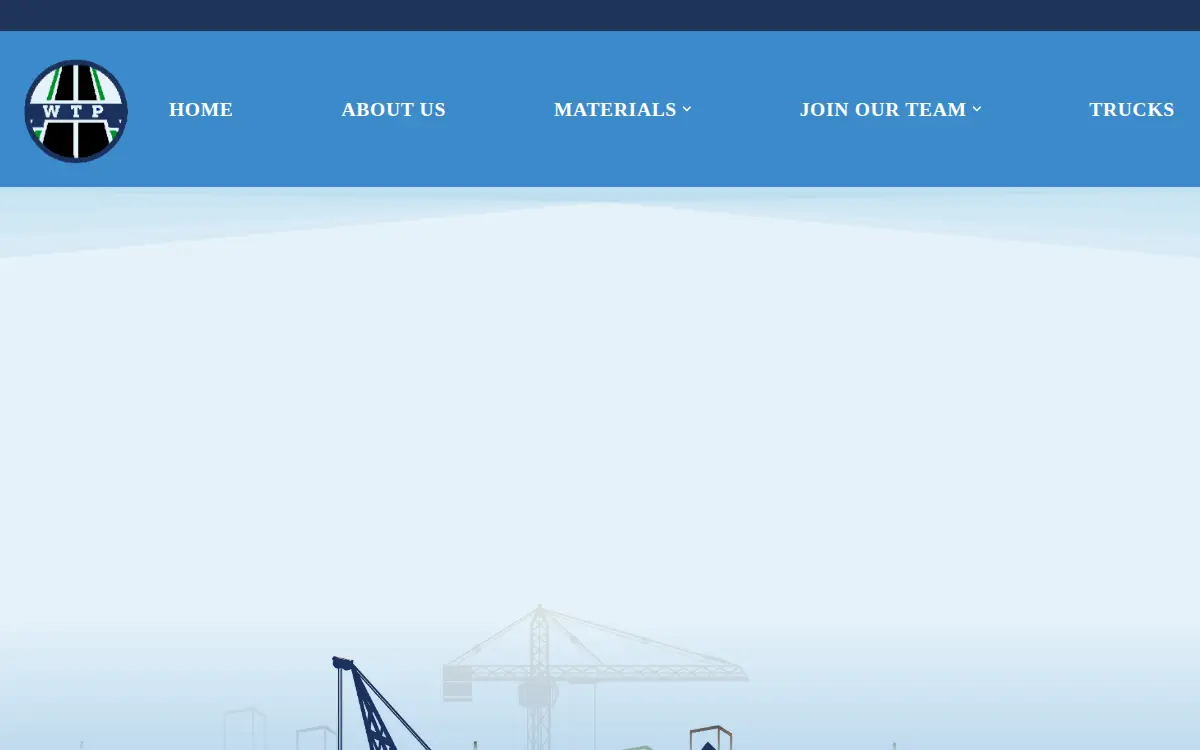 Homepage of West Texas Paving INC