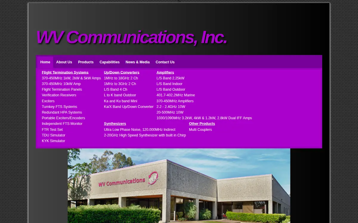 Homepage of Wv Communications INC