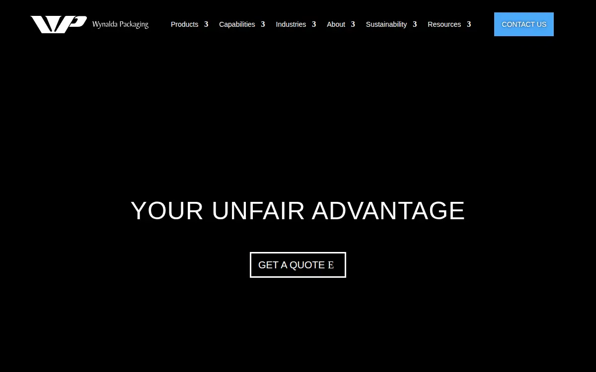 Homepage of Wynalda Litho, INC.