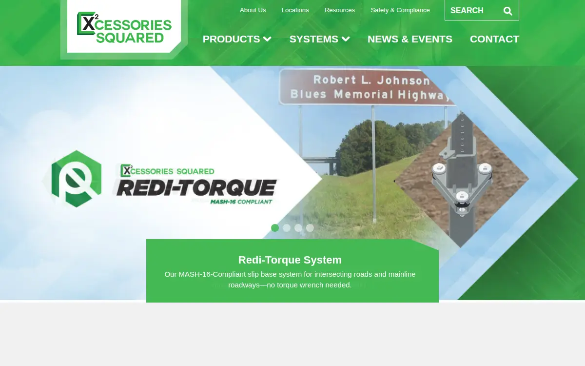 Homepage of Xcessories Squared Development & Mfg INC