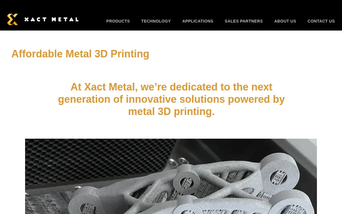 Homepage of Xact Metal INC