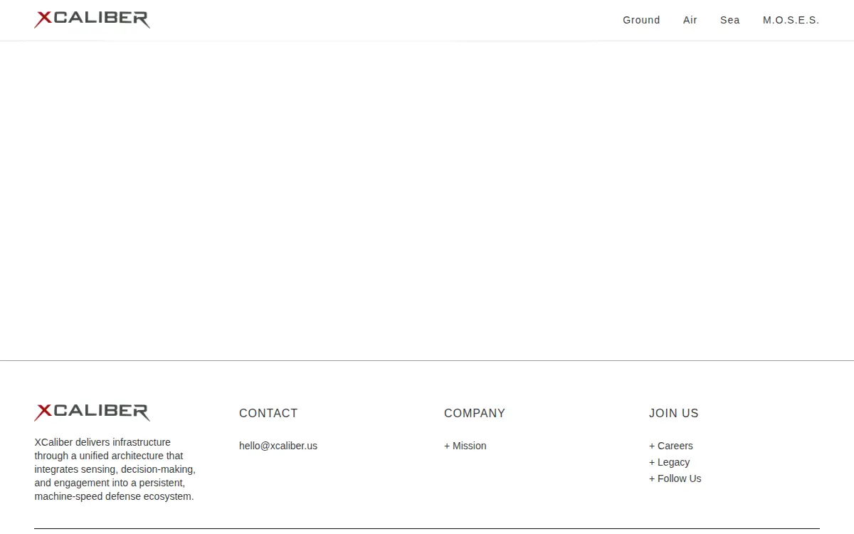 Homepage of Xcaliber Technologies INC.