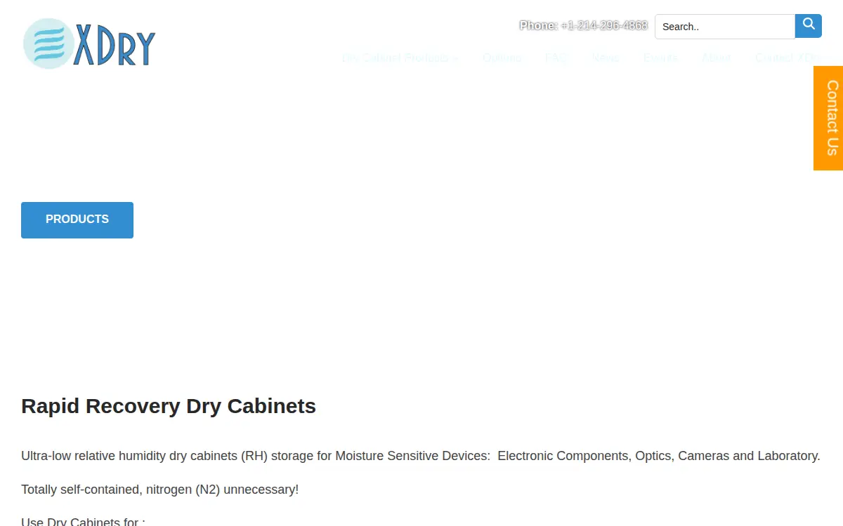 Homepage of Xdry Corporation