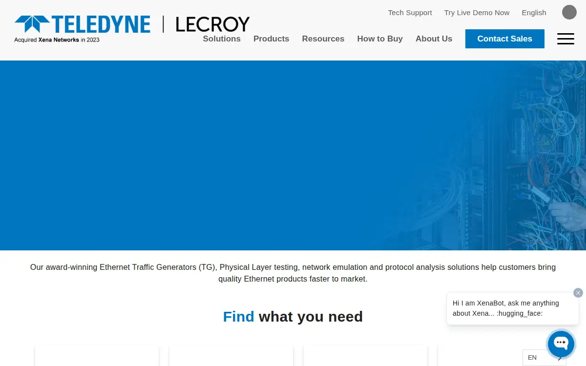Homepage of Xena Networks INC