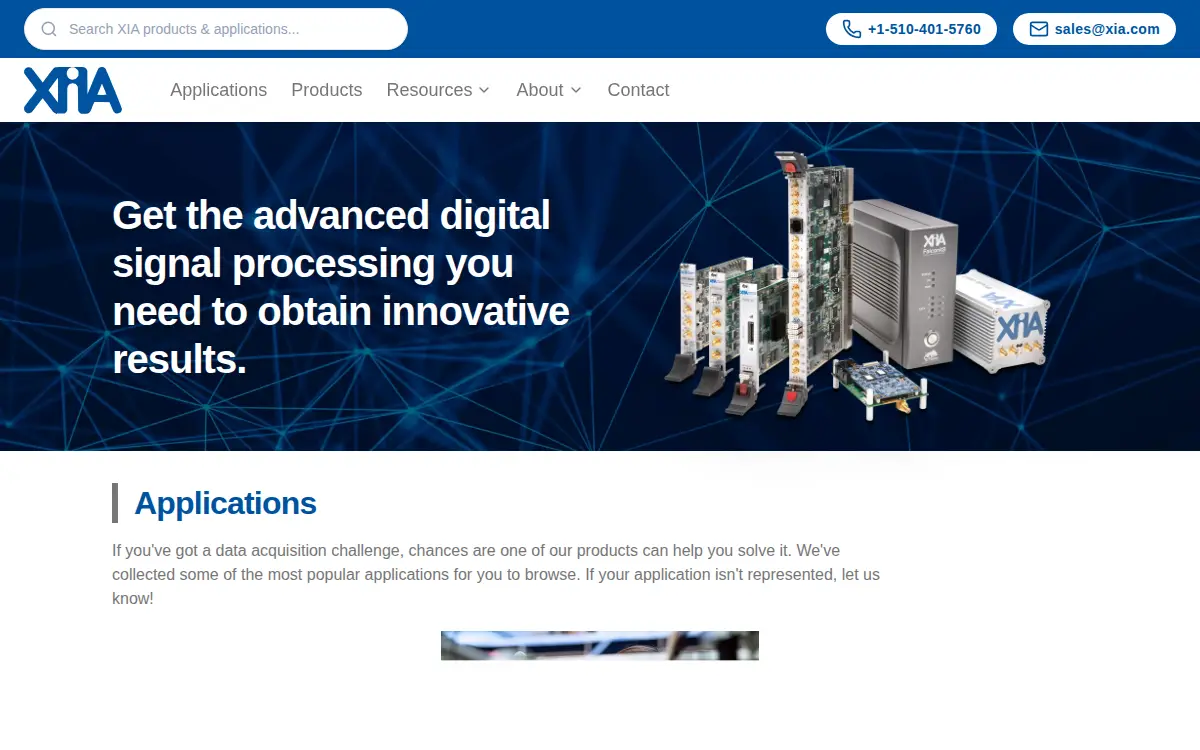 Homepage of Xia LLC