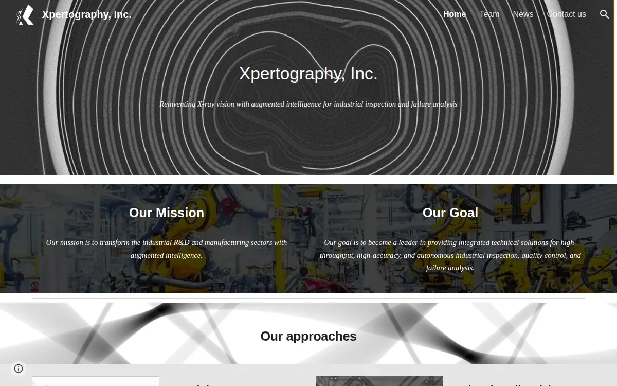 Homepage of Xpertography INC
