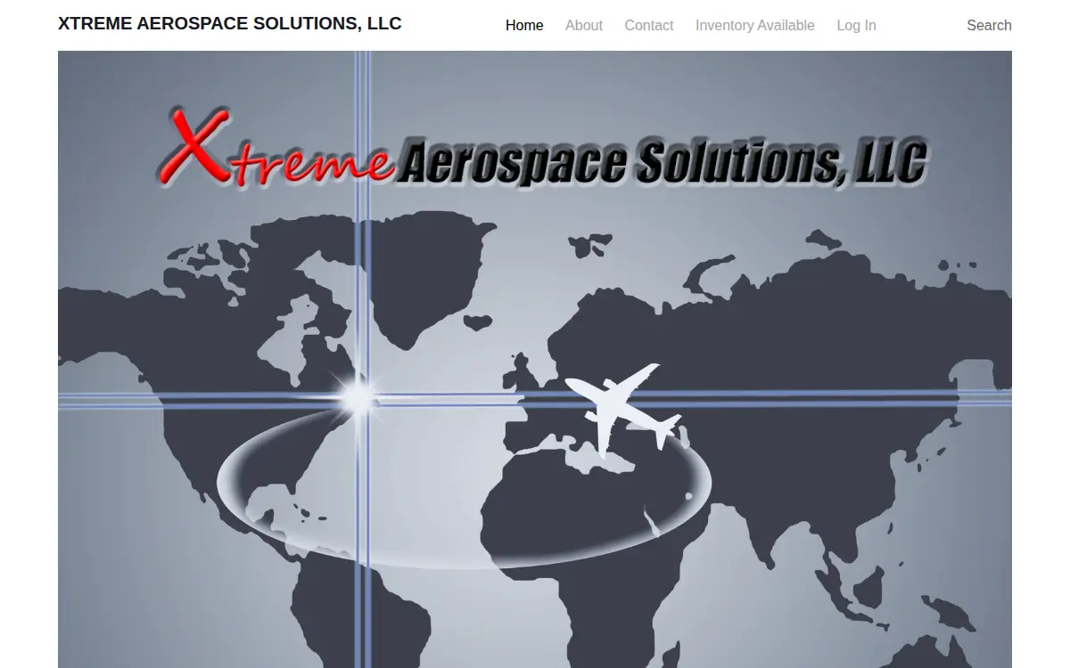 Homepage of Xtreme Aerospace Solutions LLC