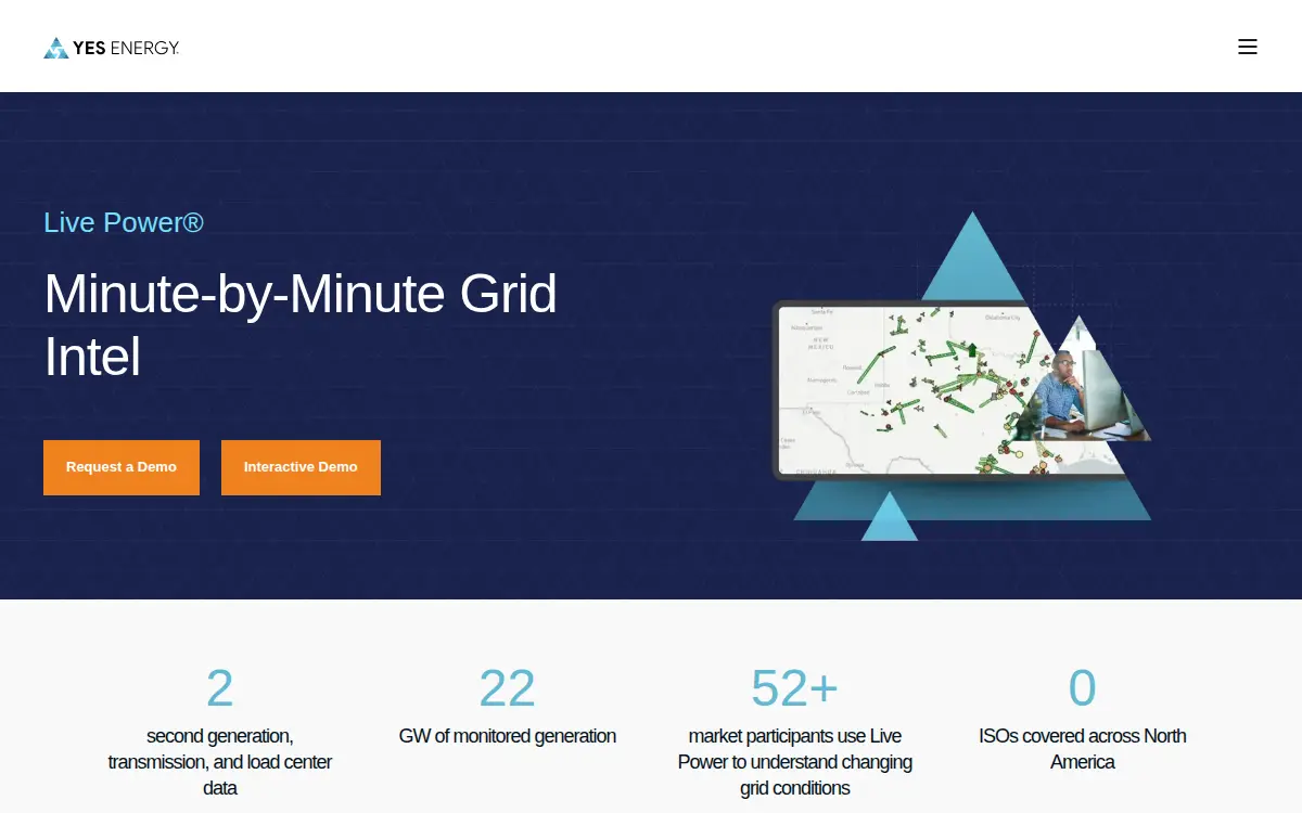 Homepage of Live Power Intelligence Company Na, LLC