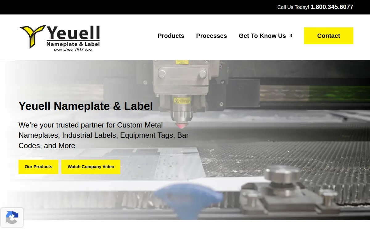 Homepage of E. V. Yeuell, INC.