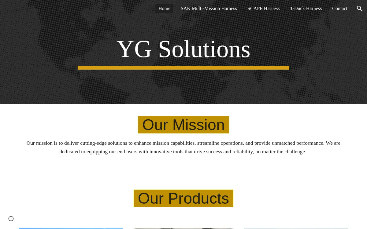 Homepage of Yg Solutions LLC