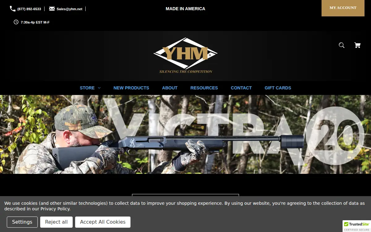 Homepage of Yankee Hill Machine Co., INC.