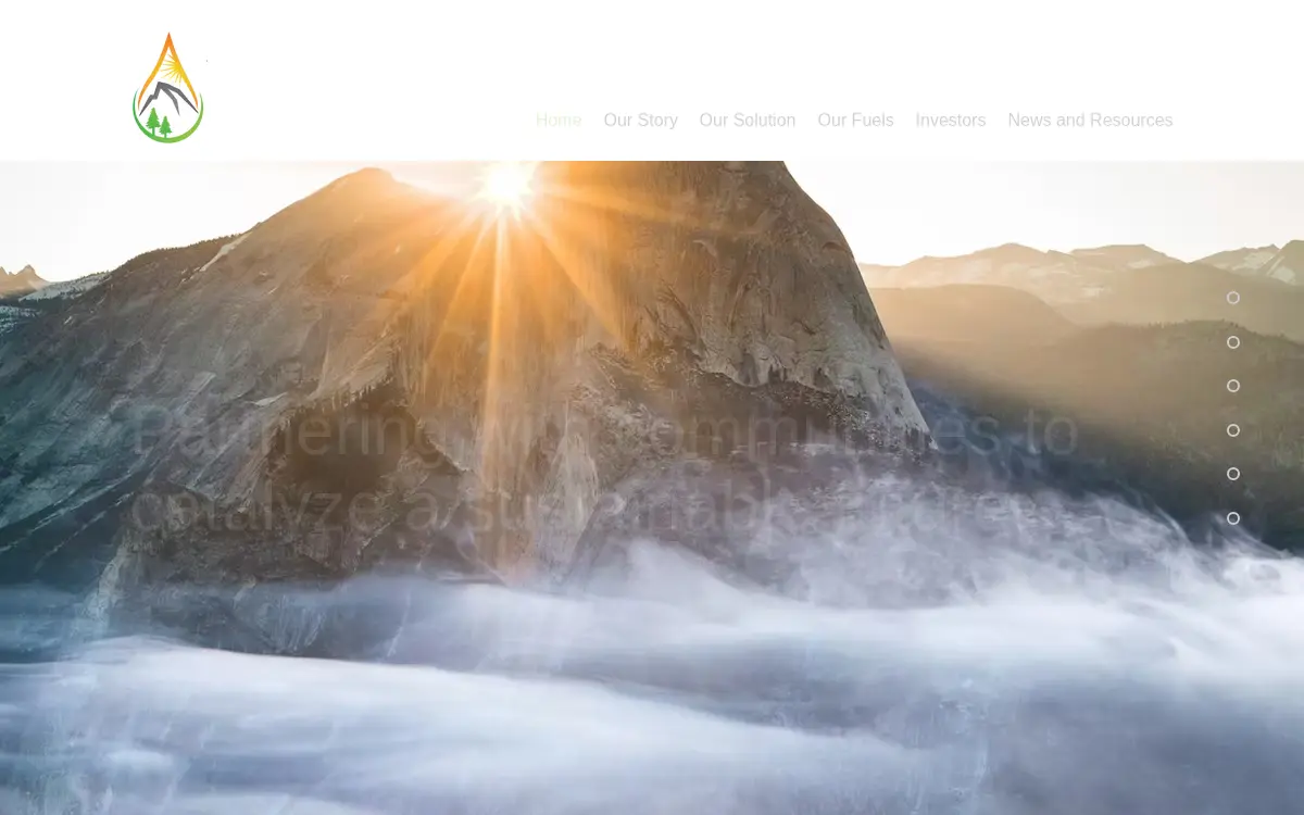 Homepage of Yosemite Clean Energy, LLC