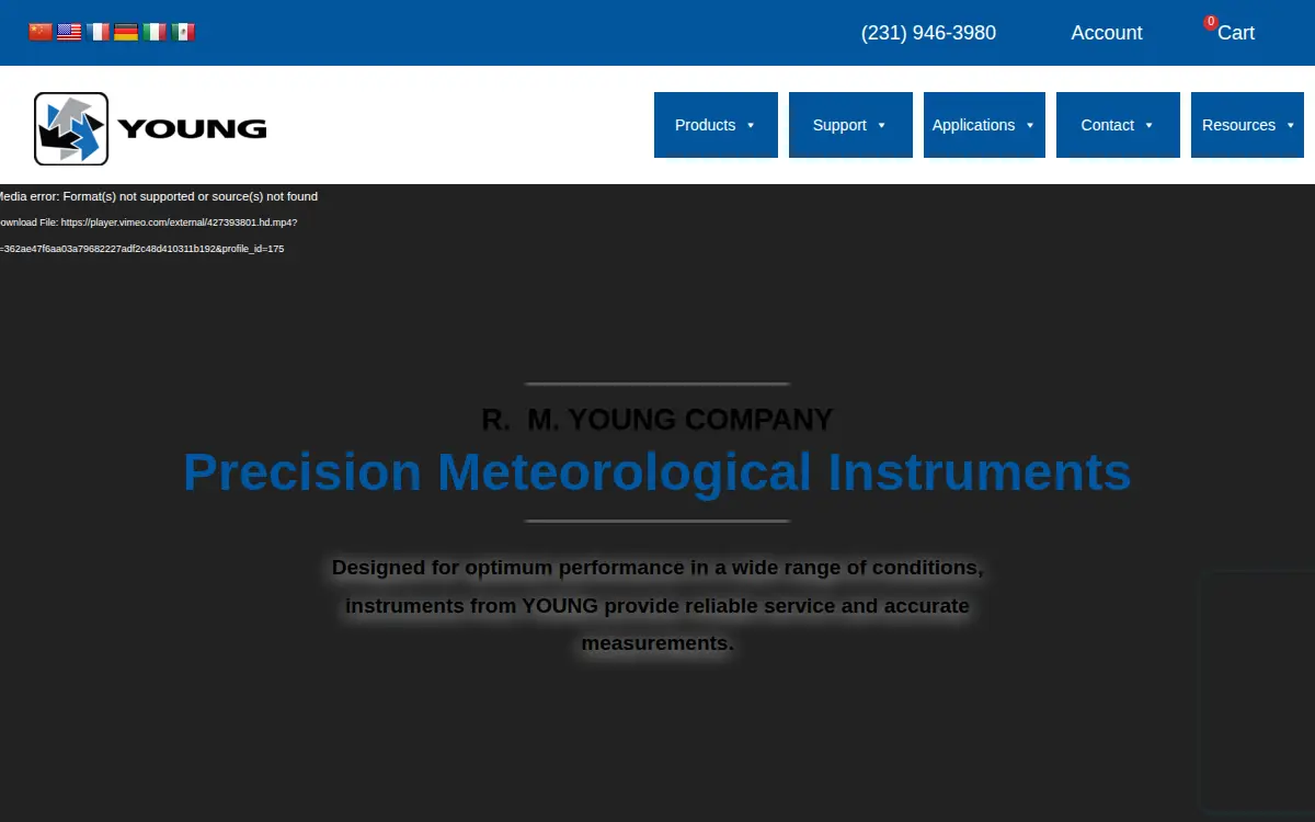 Homepage of R. M. Young Company LLC
