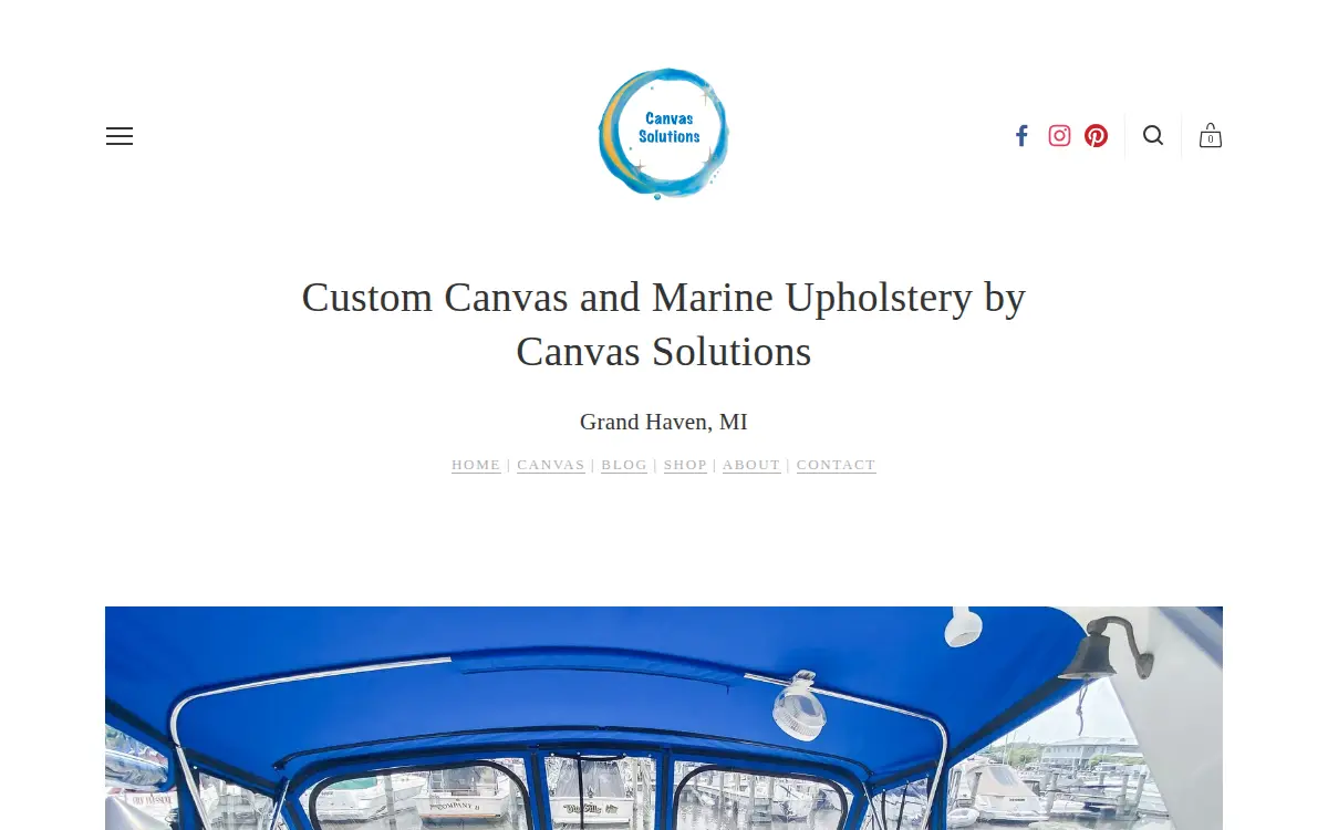 Homepage of Canvas Solutions, LLC