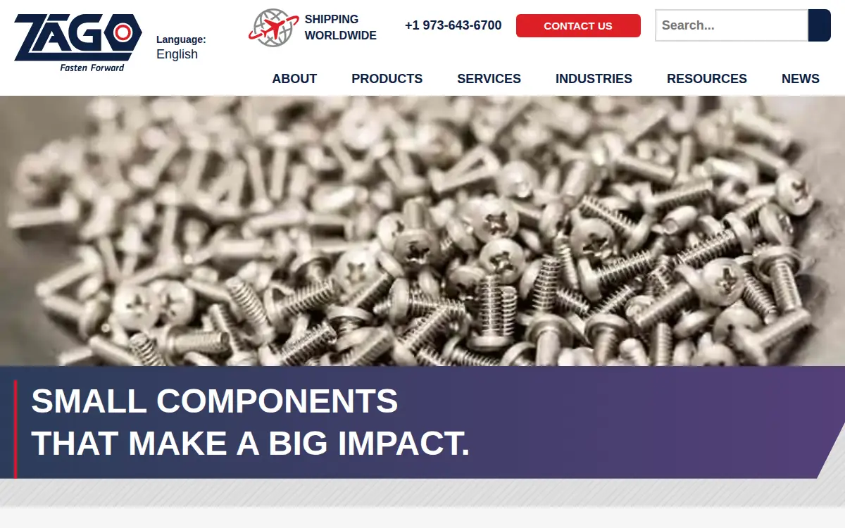 Homepage of Zago Manufacturing CO INC