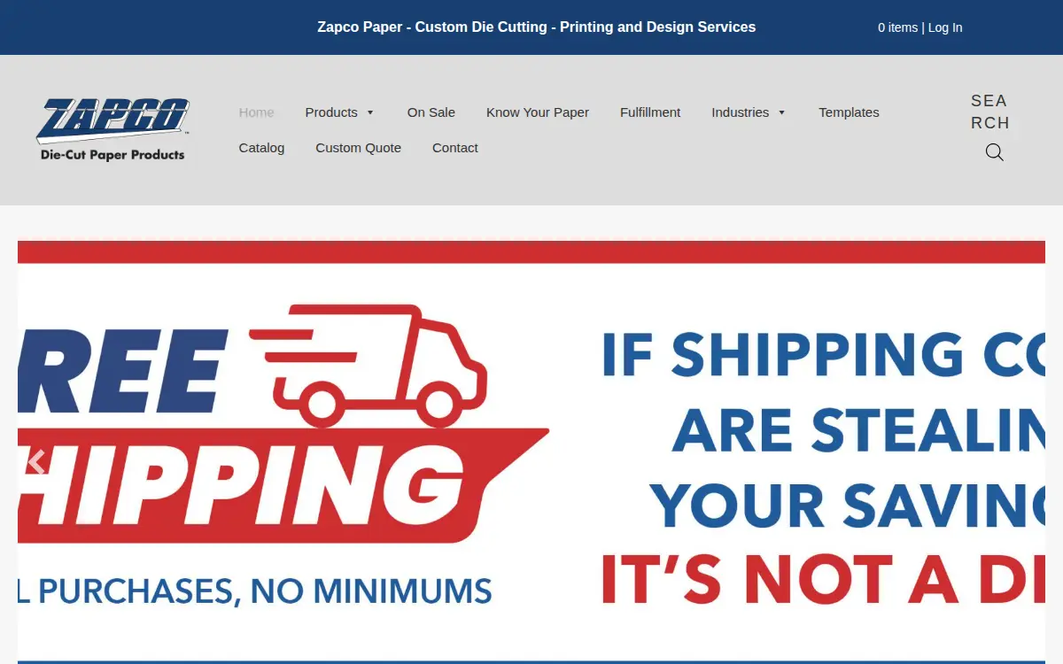 Homepage of Zapco INC