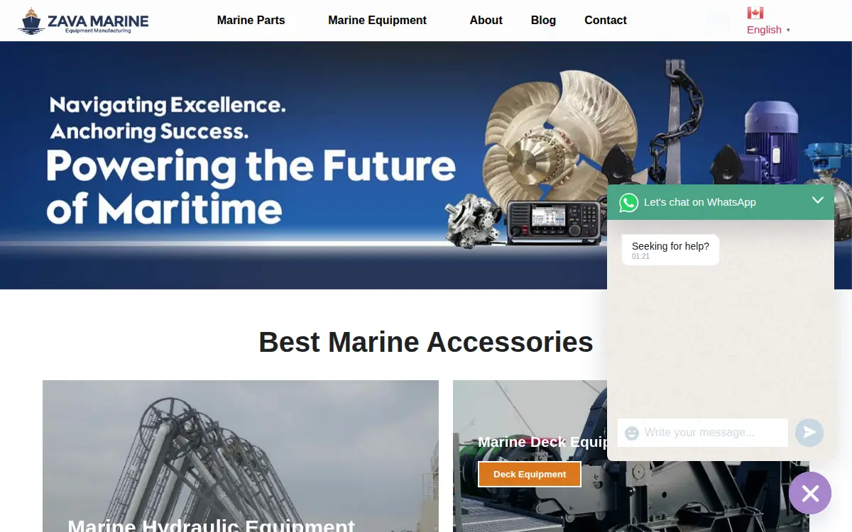 Homepage of Zava Marine CORP