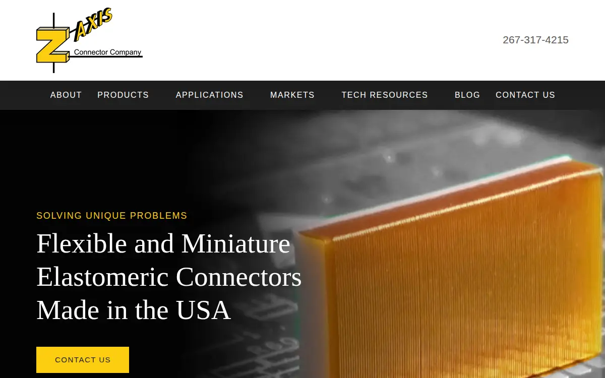 Homepage of Z Axis Connector CO