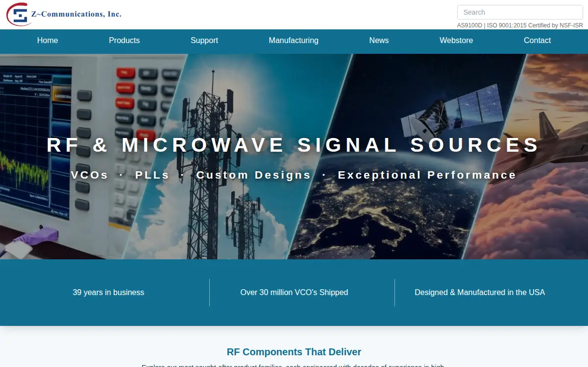 Homepage of Z-communications, INC.
