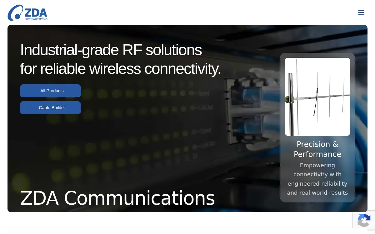 Homepage of Zda Communications US LLC