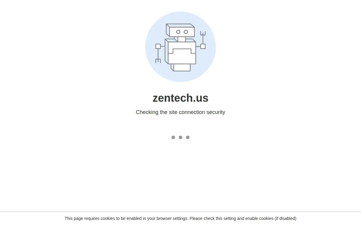 Homepage of Zentech, LLC