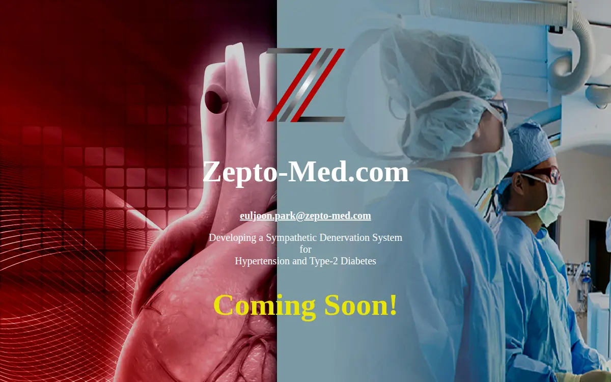 Homepage of Zeptomed INC.