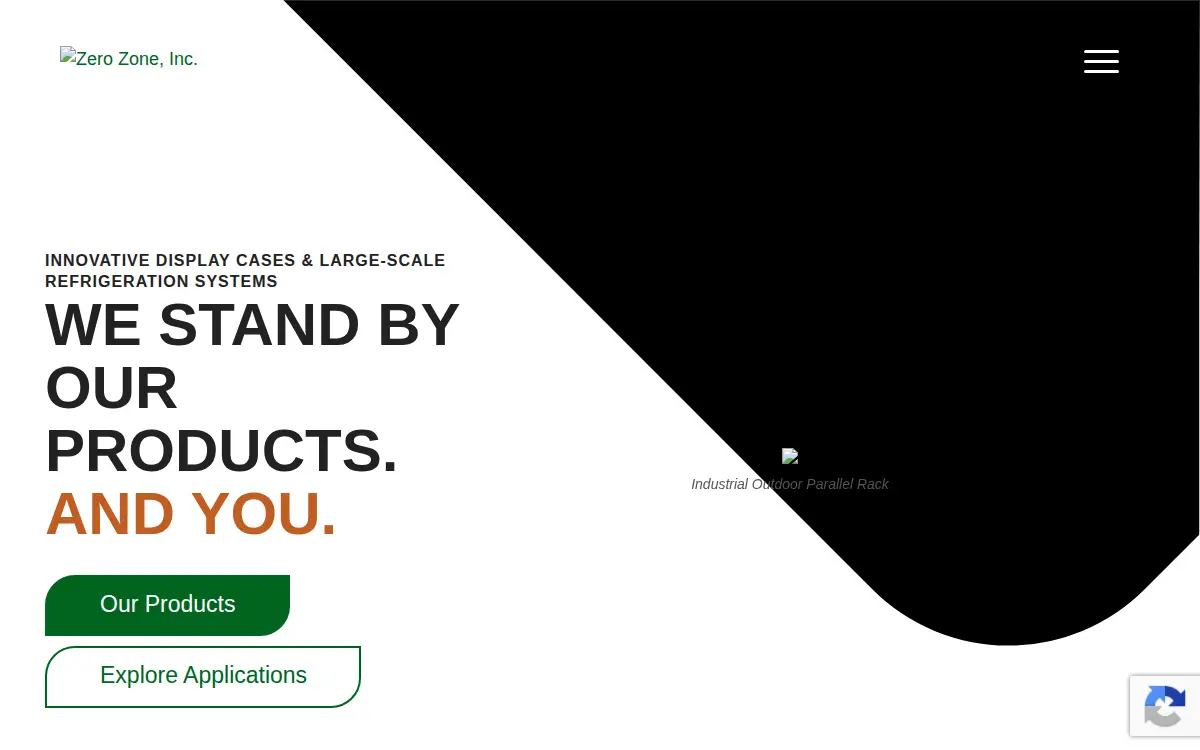 Homepage of Zero Zone, INC.