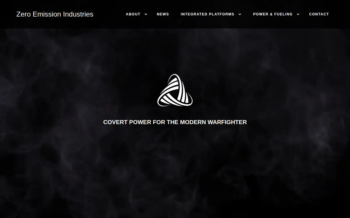 Homepage of Zero Emission Industries, INC.