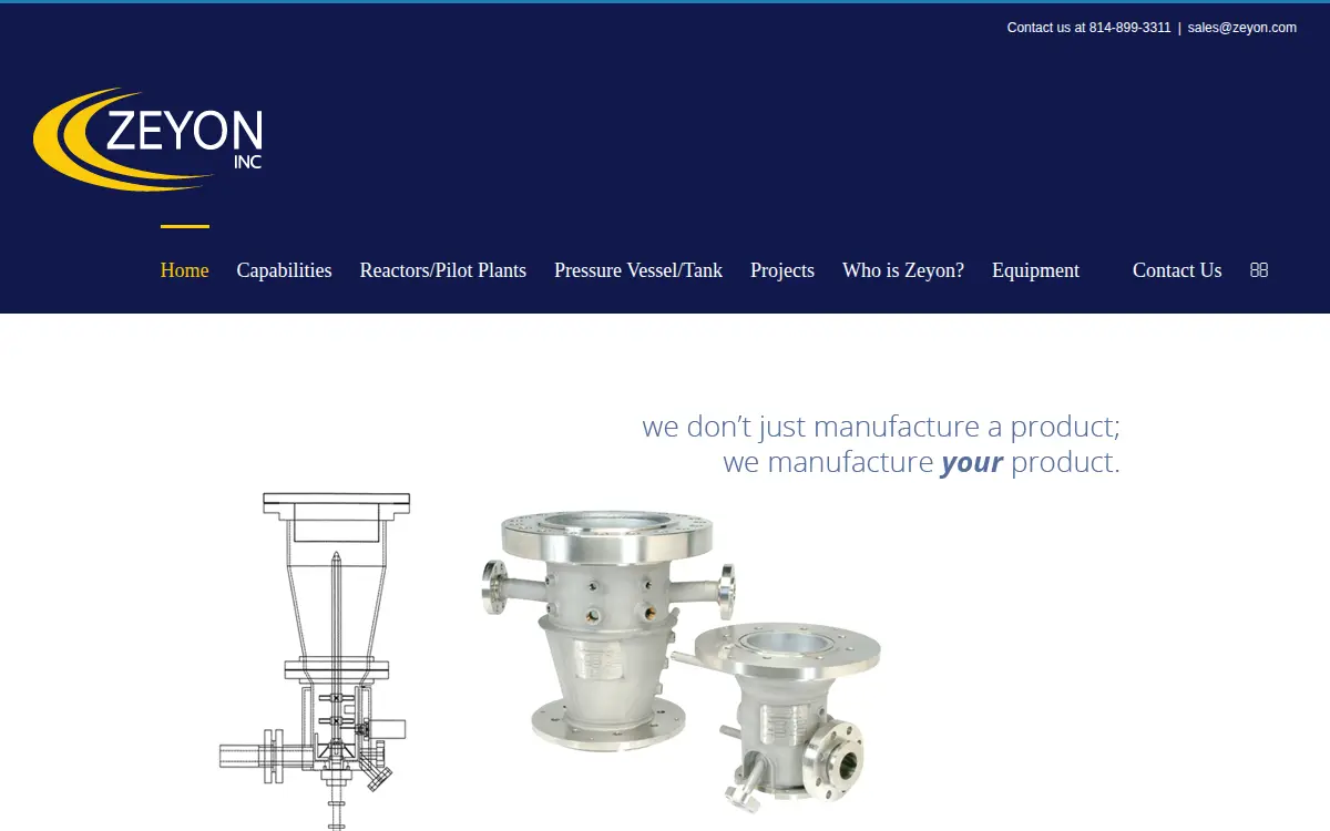 Homepage of Zeyon INC