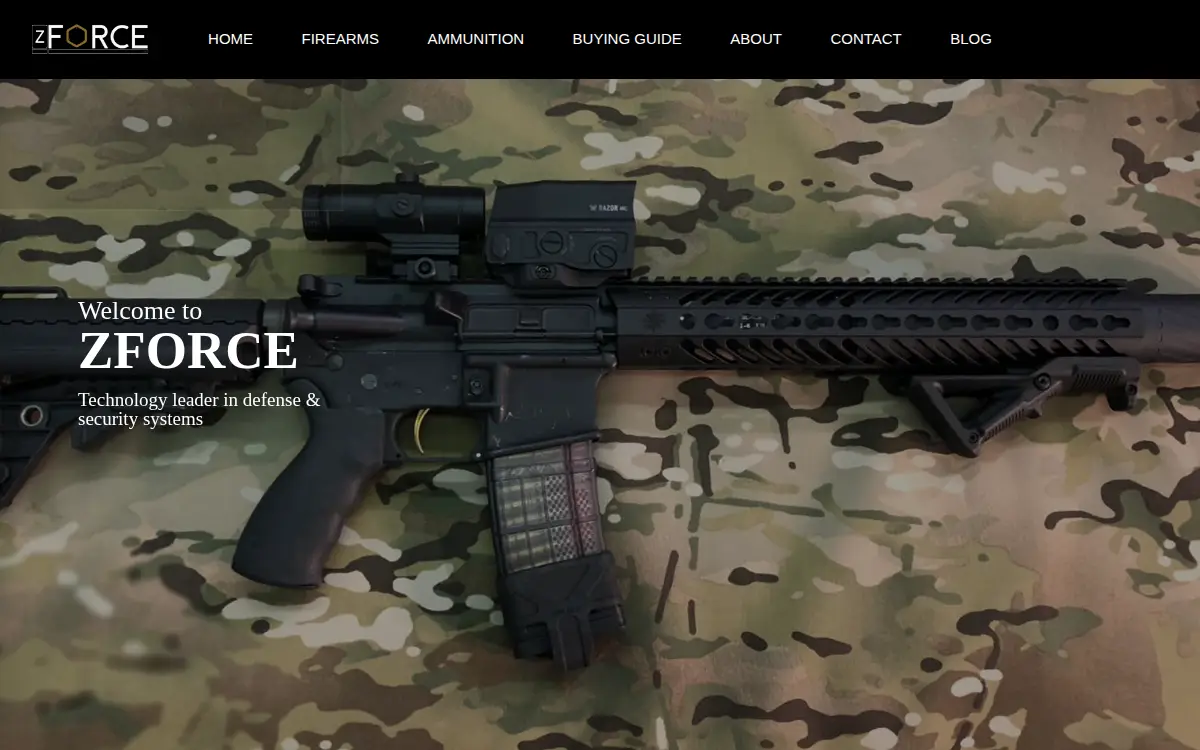 Homepage of Z Force LLC