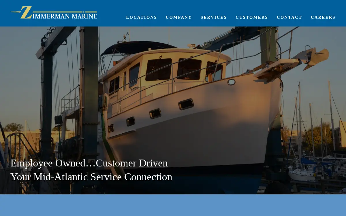 Homepage of Zimmerman Marine, Incorporated