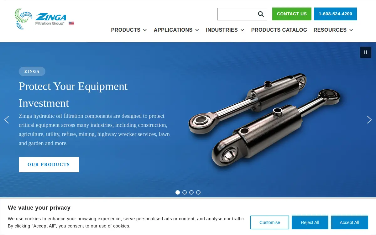 Homepage of Zinga Industries, INC.