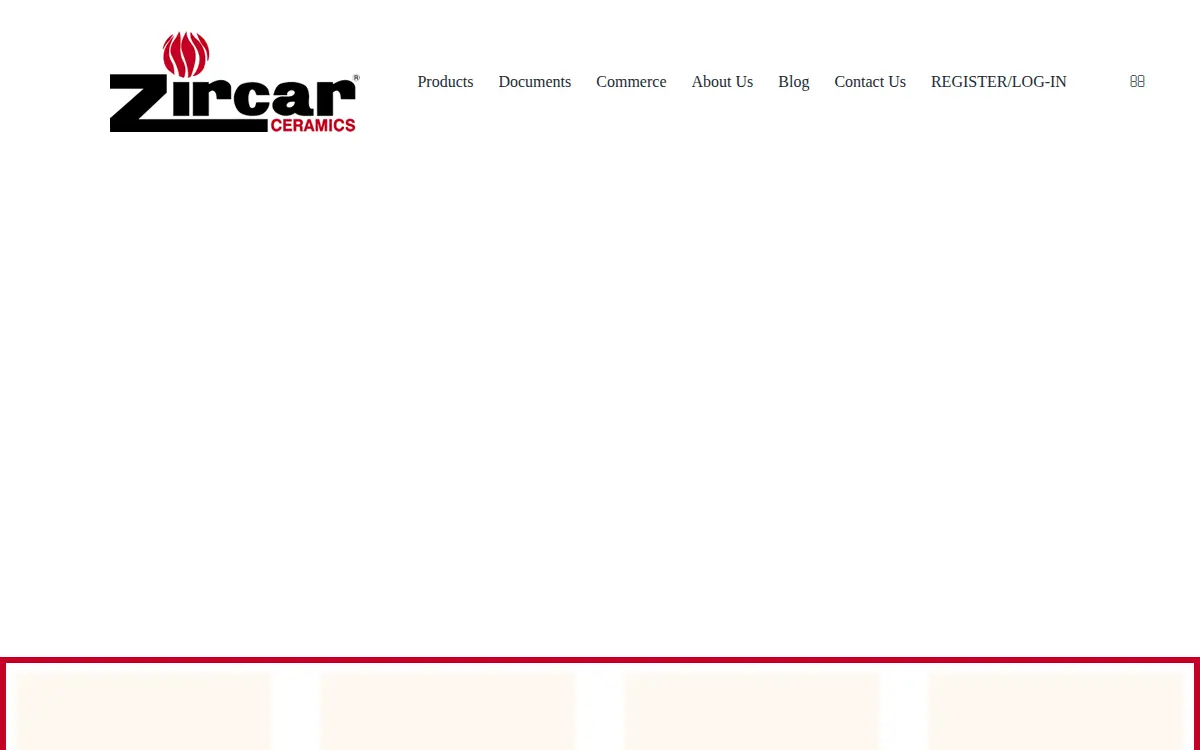 Homepage of Zircar Ceramics, INC