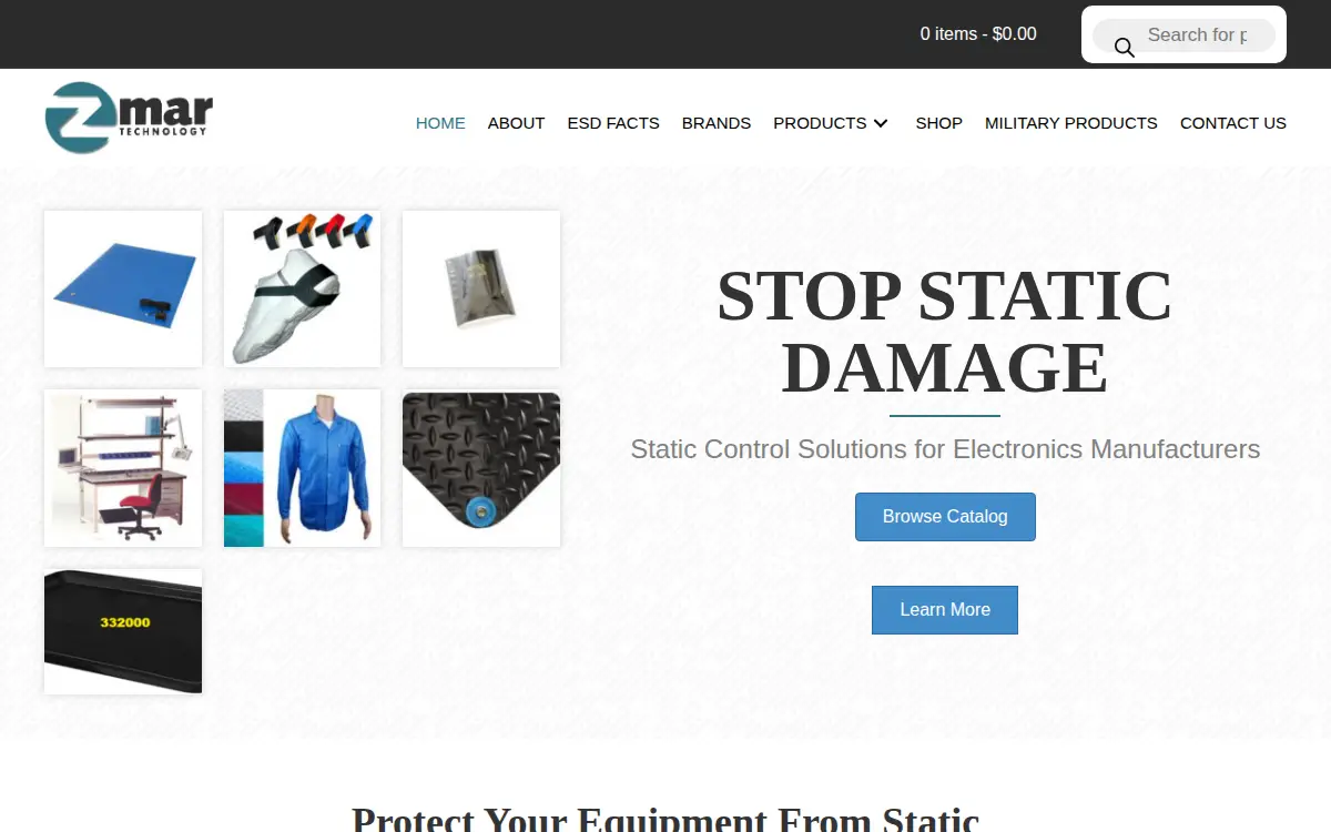 Homepage of Z-mar Technology, INC.