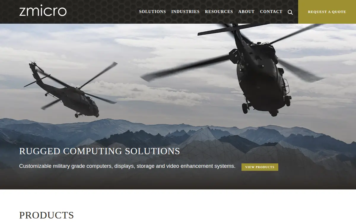 Homepage of Zmicro, INC.