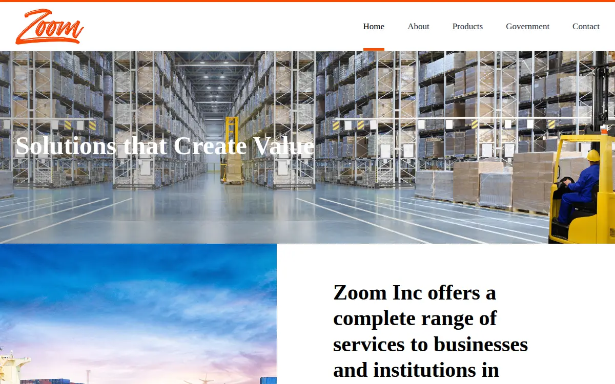 Homepage of Zoom U.s.a. INC.