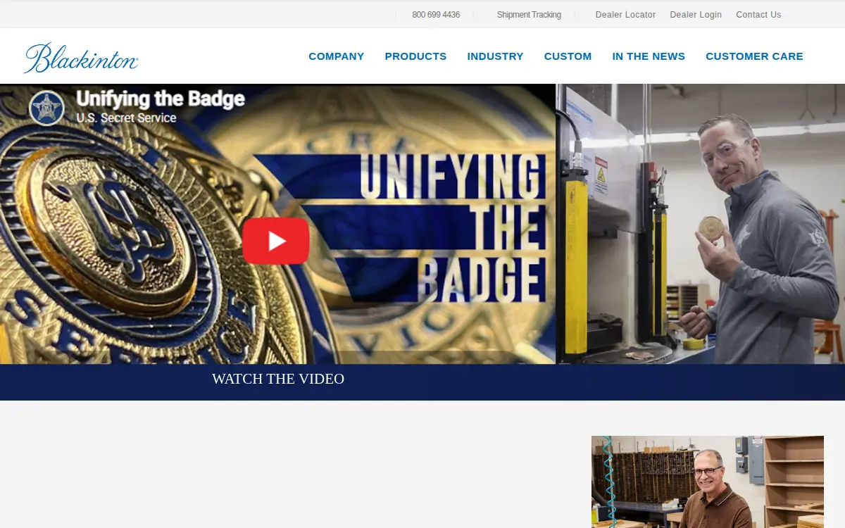 Homepage of Vh Blackinton & CO INC