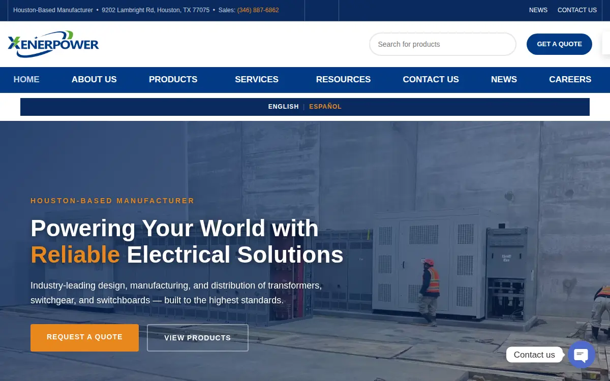 Homepage of Xenerpower USA LLC