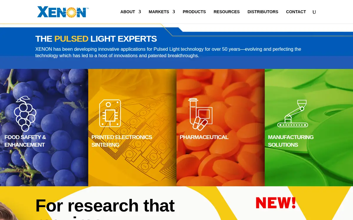 Homepage of Xenon CORP
