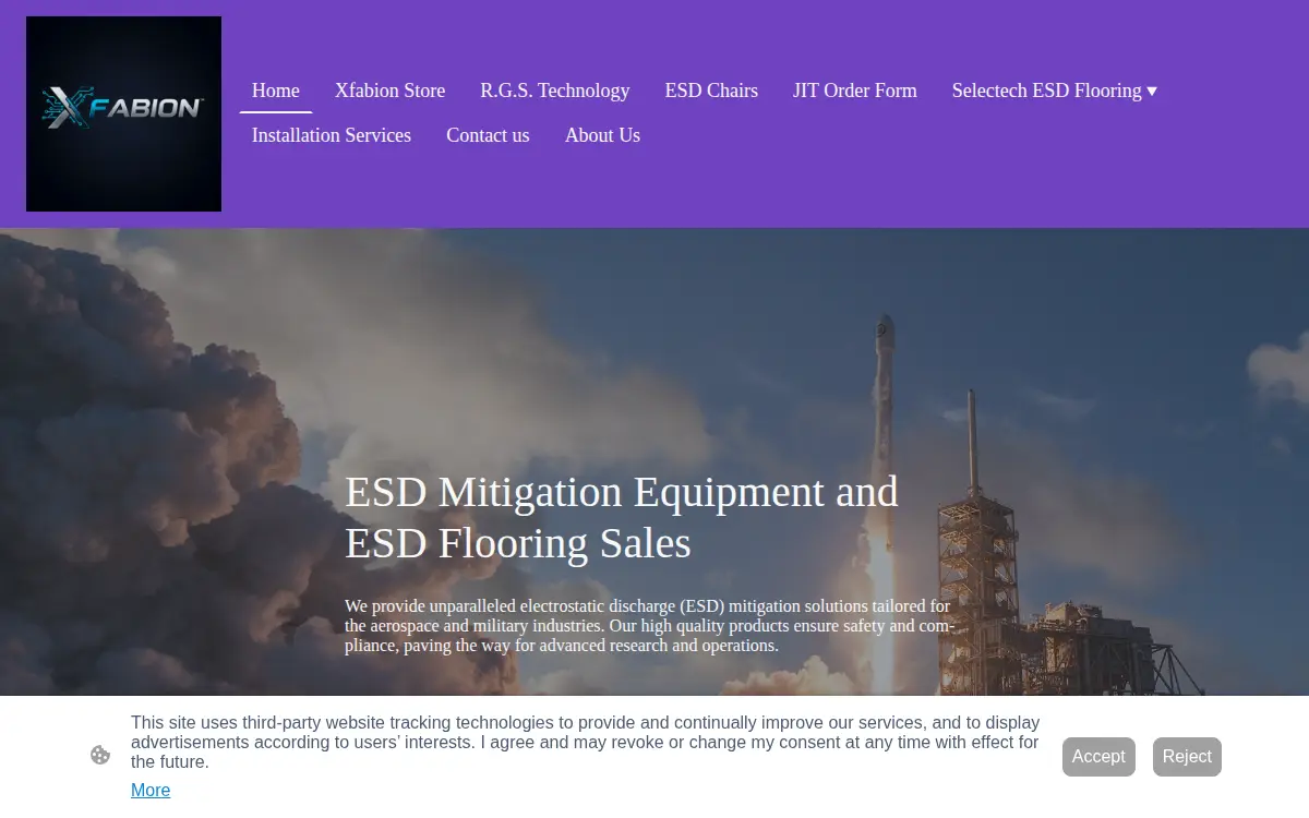 Homepage of Xfabion LLC