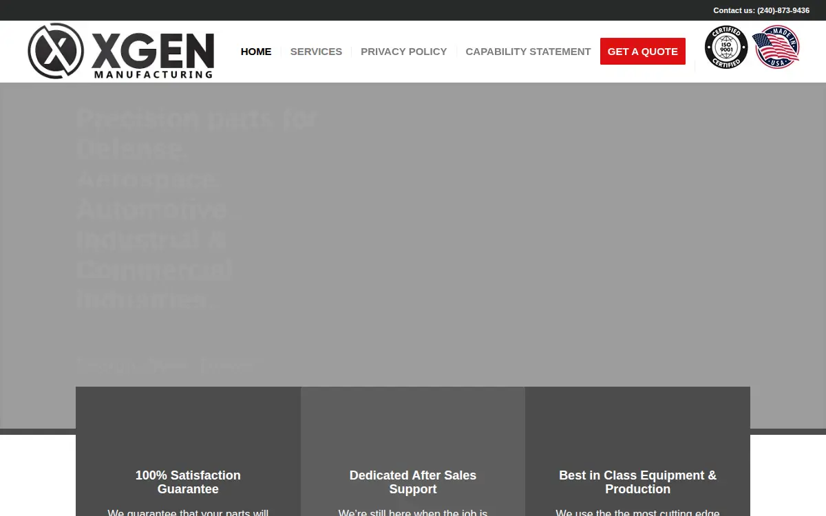 Homepage of Xgen LLC