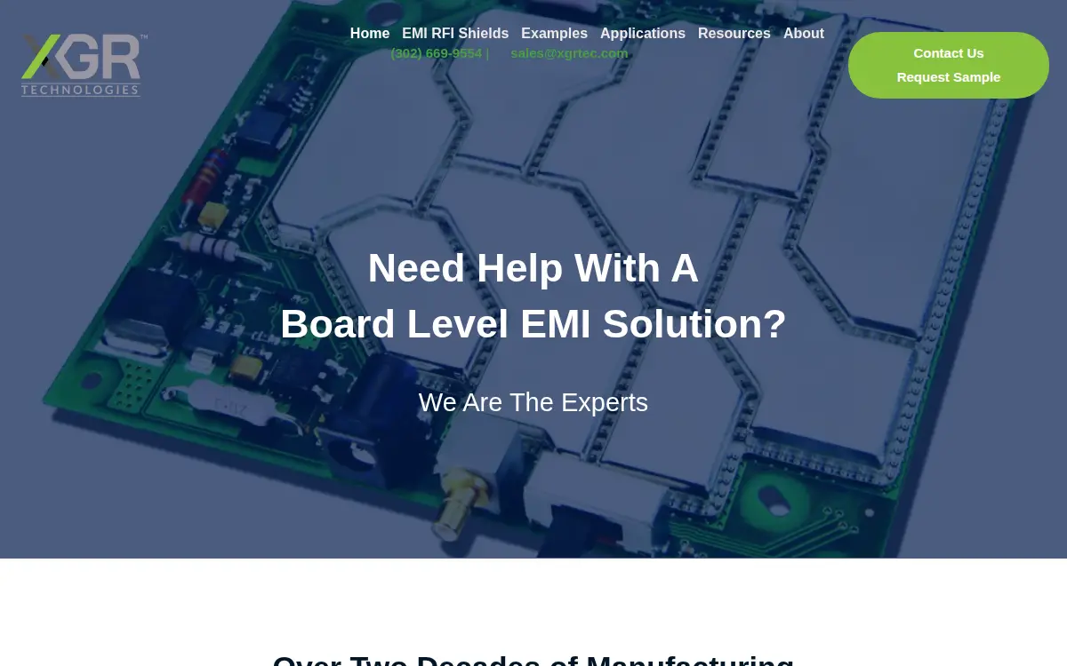Homepage of Xgr Technologies LLC