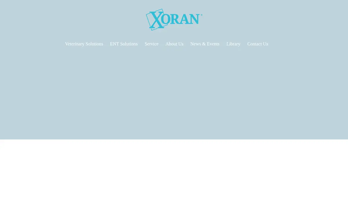 Homepage of Xoran Technologies LLC