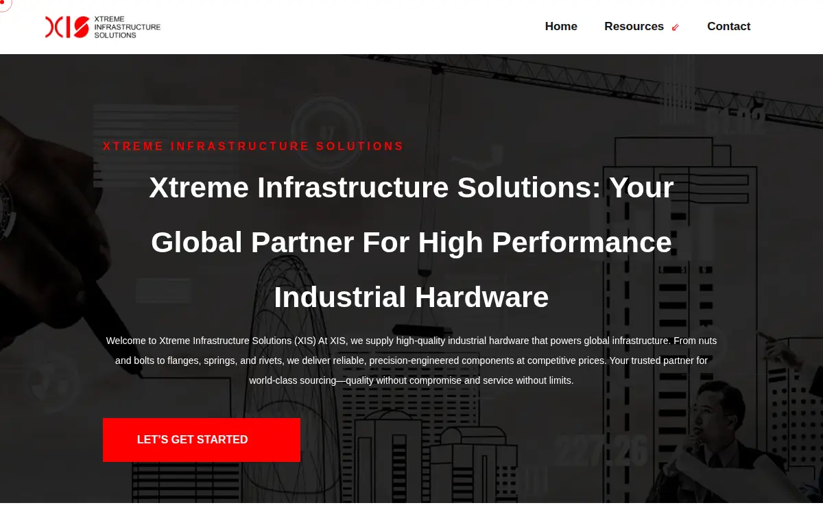 Homepage of Xtreme Infrastructure Solutions, LLC